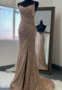 Sequin formal prom evening pageant party dress burgundy pink black